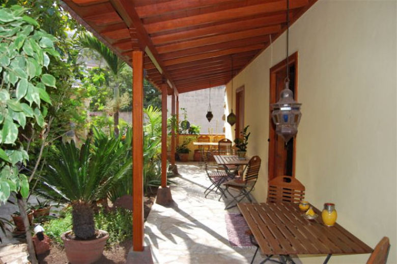 The central courtyard terrace