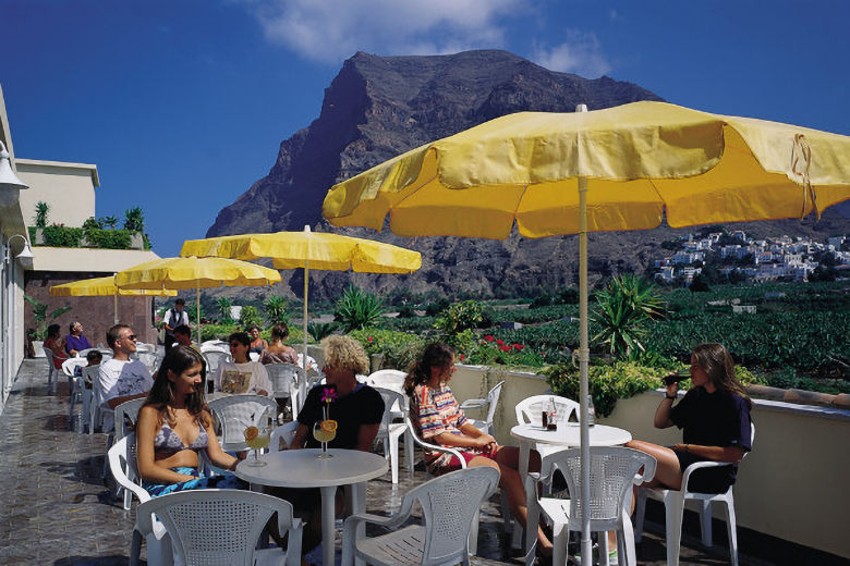 Mountain views from the rooftop caf&eacute;