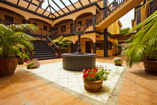 The covered courtyard