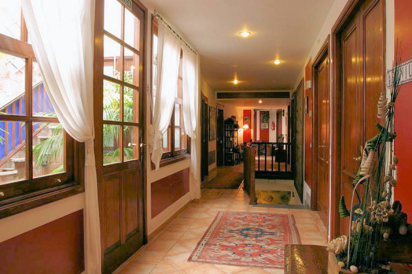 The beautifully-kept interiors