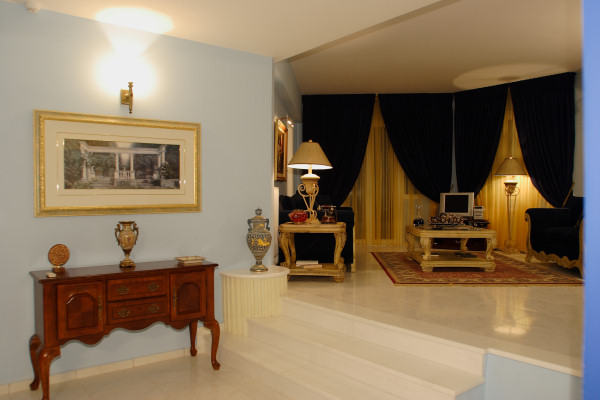 Lounge in one of the suites