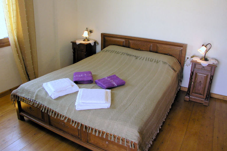 One of the bedrooms in Villa Kalithea