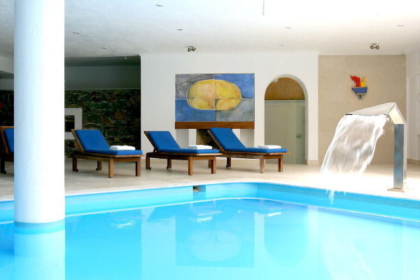 The indoor pool