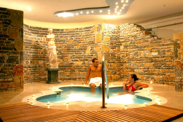 The spa area