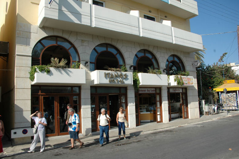 The hotel's entrance