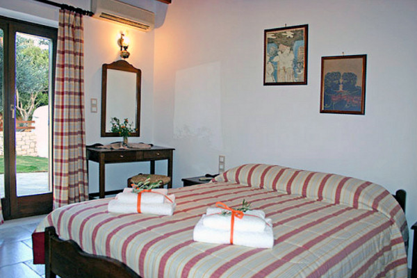 Double bedroom in one of the villas