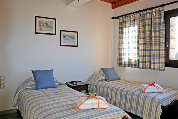 Twin room in one of the villas