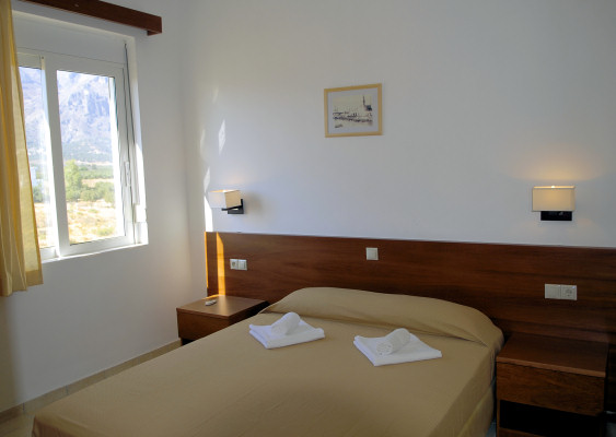Typical bedroom in an apartment