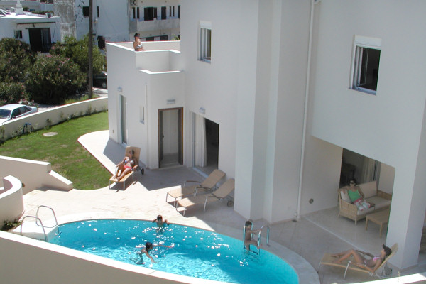 The private swimming pool