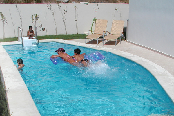 The private pool at Villa Artemis