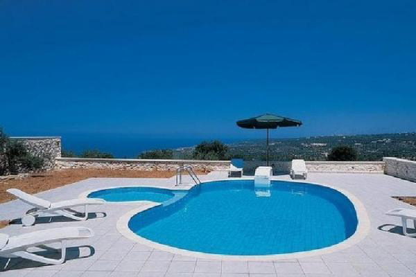 Each villa has its own pool