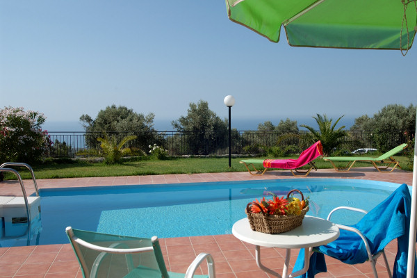 The villa's private pool