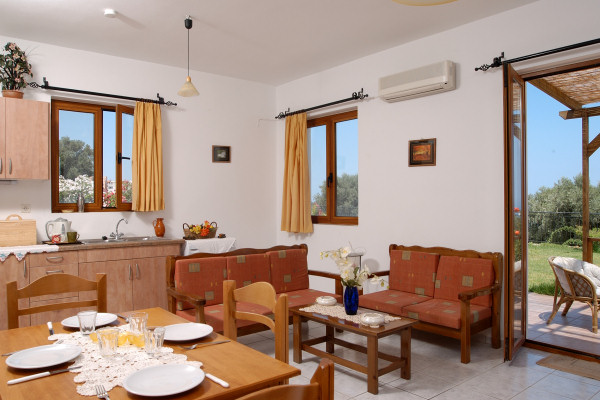 The living-dining area
