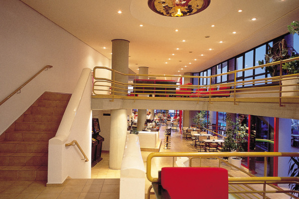 The public lounge and bar area