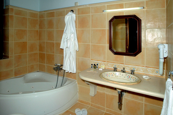 Bathroom in a suite