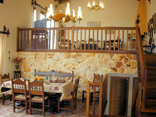 Spacious split-level interiors