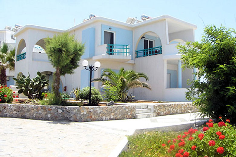 Blue Beach comprises several small buildings