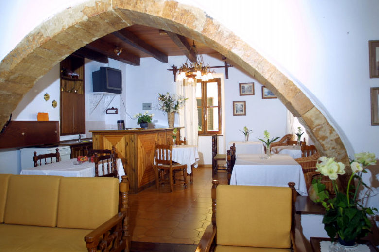 The breakfast area