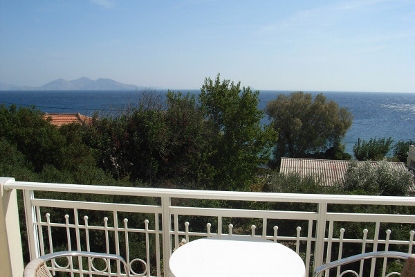 View from a first-floor balcony