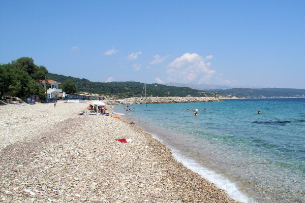 Beach below Amarandos