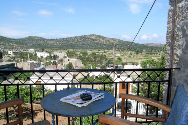 View from upper-floor balcony