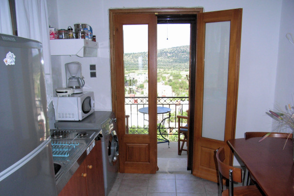 Kitchen in upper-floor apartment