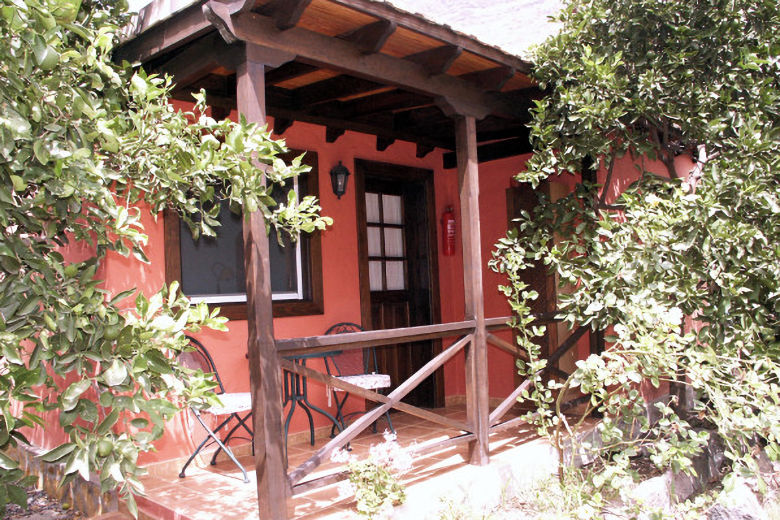 Each cottage has a shaded terrace