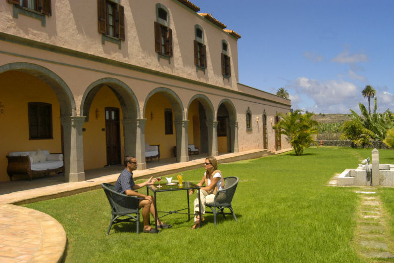 The Hacienda stands in attractive gardens