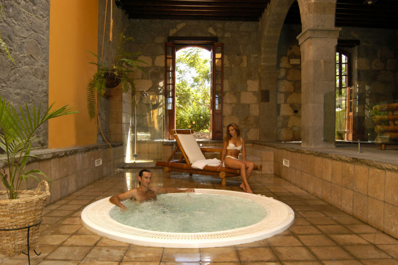 The indoor jacuzzi