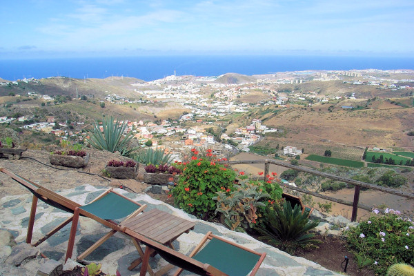 Views over the east coast from one of the terraces