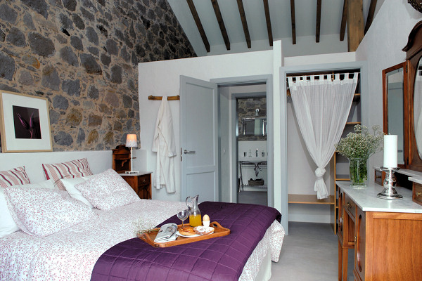 One of the bedrooms in Casa Pitas