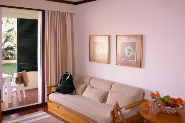 Living area in an apartment