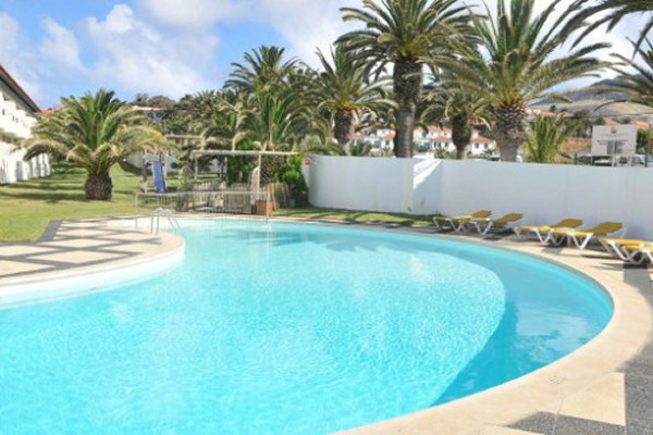 The pool and garden