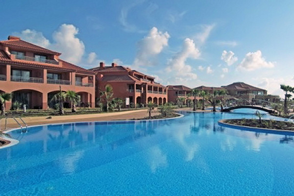 The accommodation is arranged around a lagoon-style pool