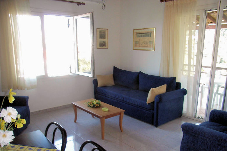 Living-dining room in the Yellow House