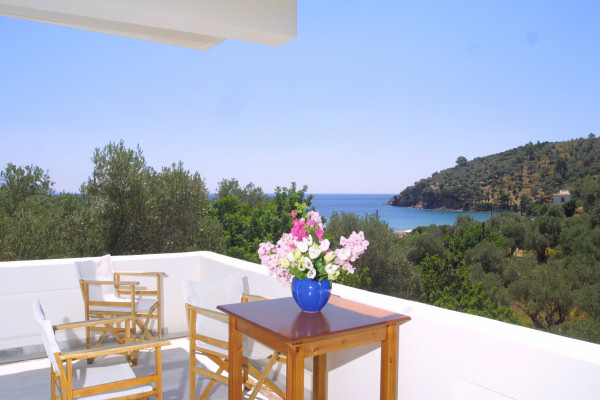 Balcony of a sea view suite