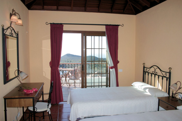 Typical bedroom in one of the cottages