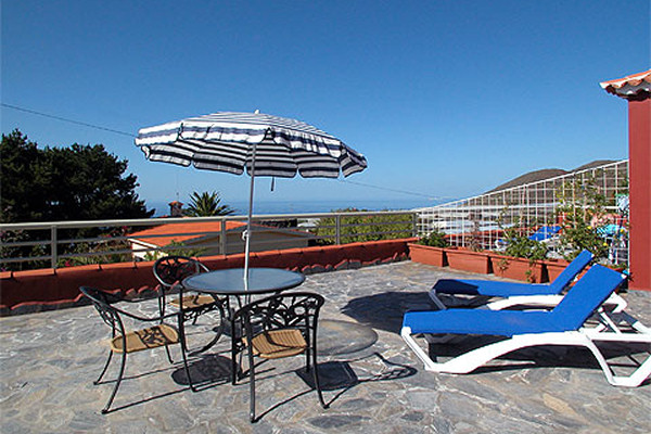 Terrace of one of the bungalows