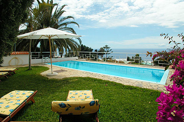 Ocean views from the pool and garden