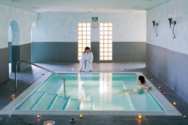 The jacuzzi in the hotel's spa