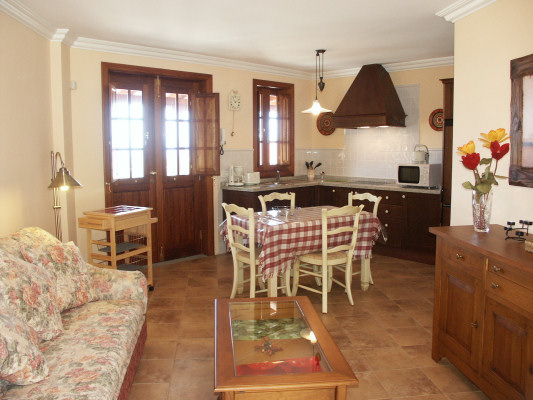 Lounge/kitchen in the rear apartment