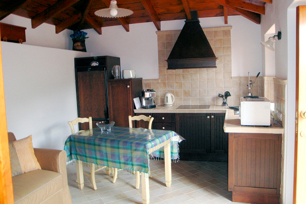 Kitchen in the 1-bedroom cottage