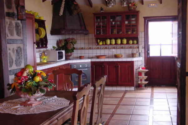 Kitchen-dining area in the two-bedroom house