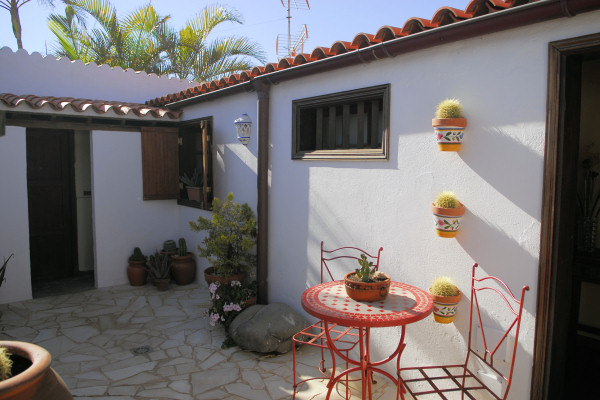 Sitting out area in the courtyard