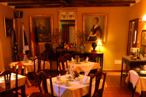 The atmospheric dining room