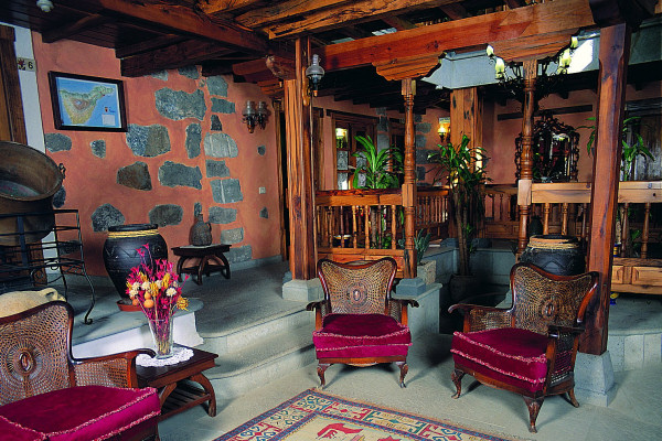 One of the lounge areas