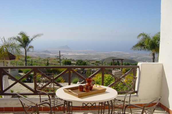 View from an upper-floor balcony