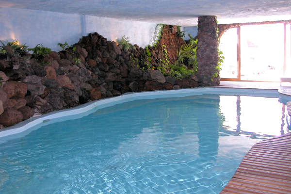 The indoor swimming pool