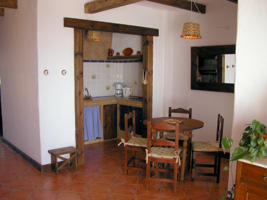 Kitchen-dining area in an apartment