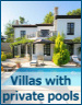 Villas with private swimming pools